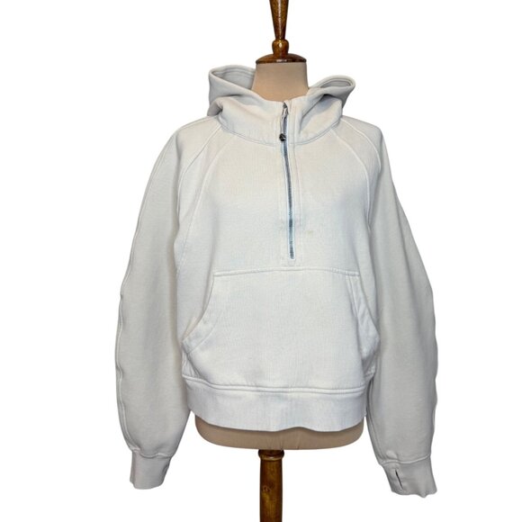 Lululemon Beige Oversized Scuba Hoodie Cropped XL/XXL - Picture 1 of 10